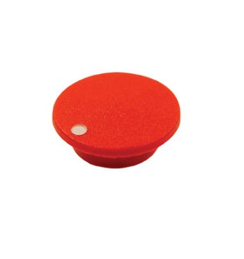 C112 RED WITH WHITE SPOT