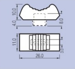 [12094] 3/02/LK110 03 GREY/327 WITH BLUE/236 LINE